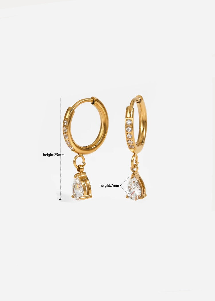 Siya solitaire hoops