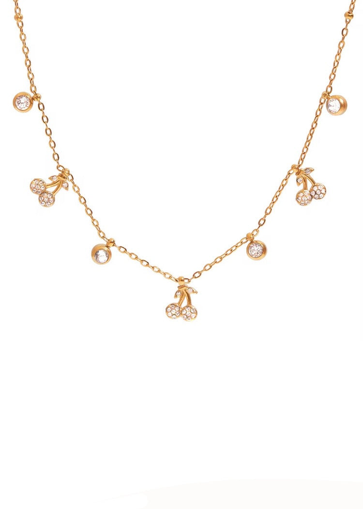 Cherry blink necklace