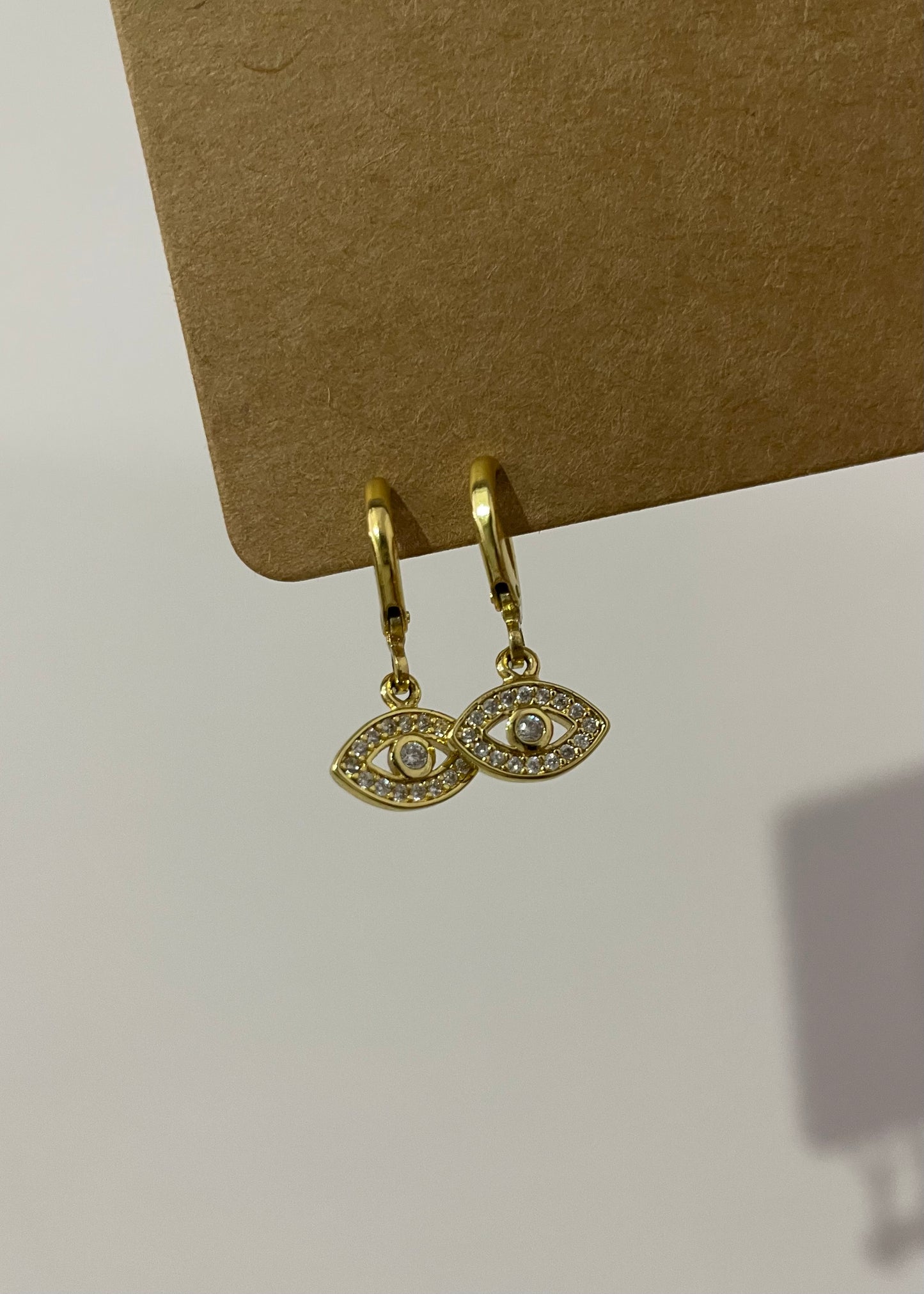 Evil eye mini hoops