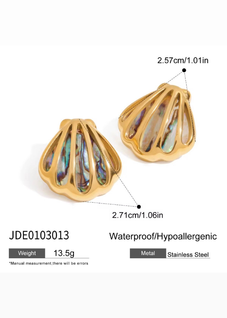 Mop shell earrings