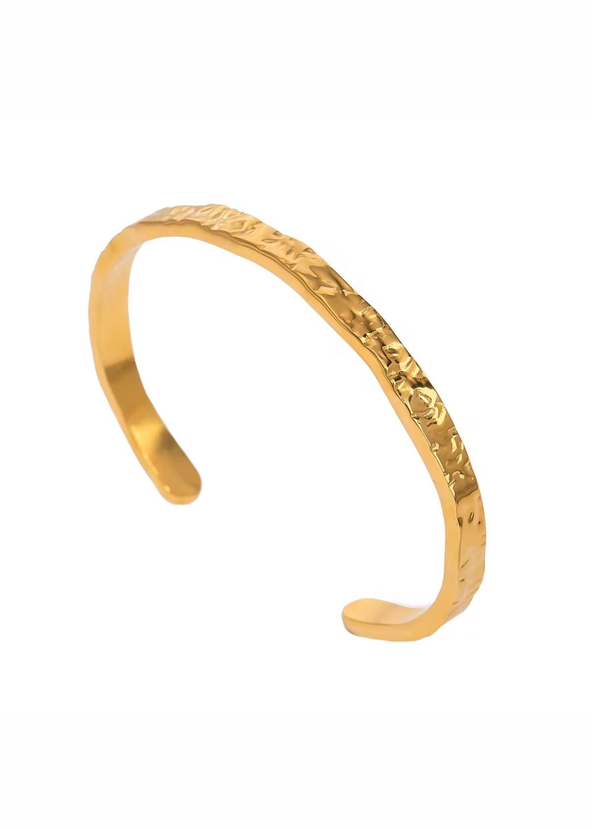 Hammered cuff bracelet