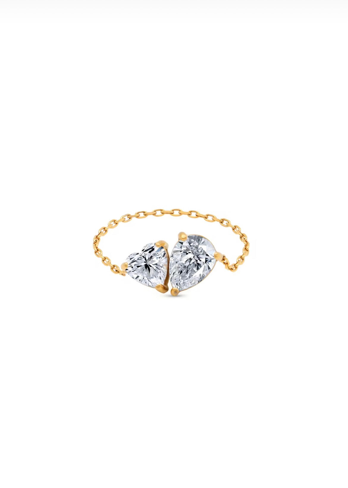 Solitaire chain ring