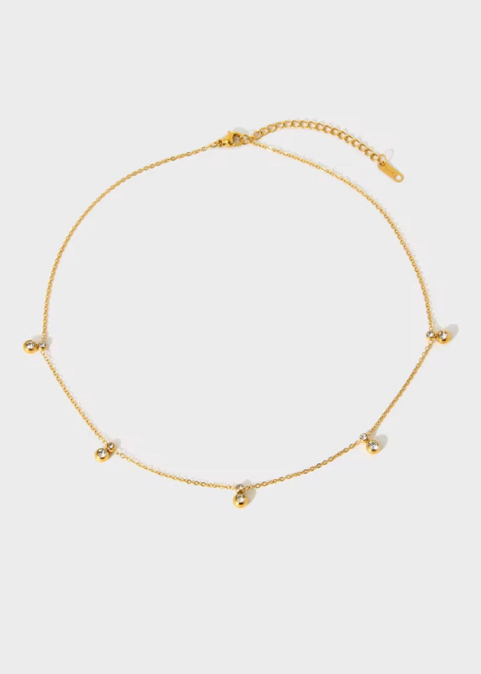 Angelina solitaire necklace