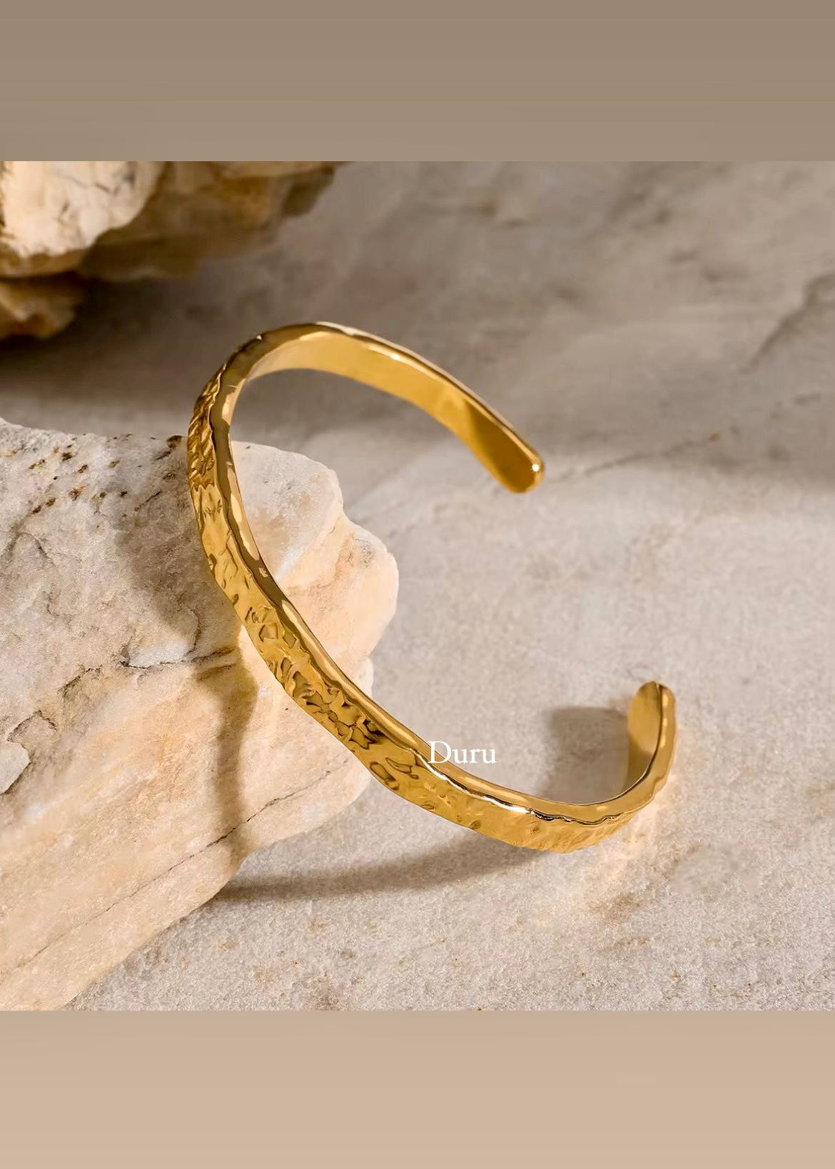 Hammered cuff bracelet