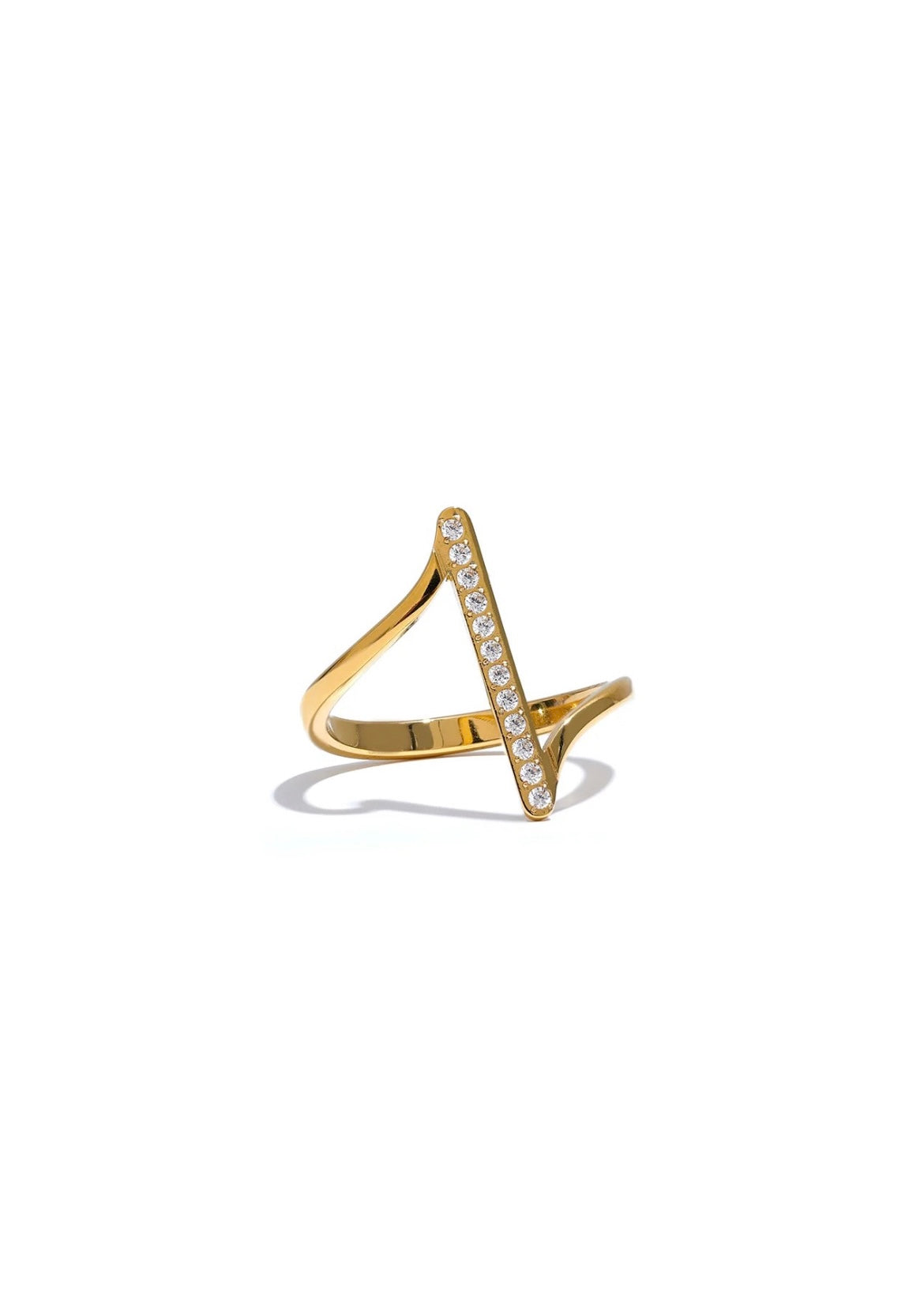 Statement bar ring