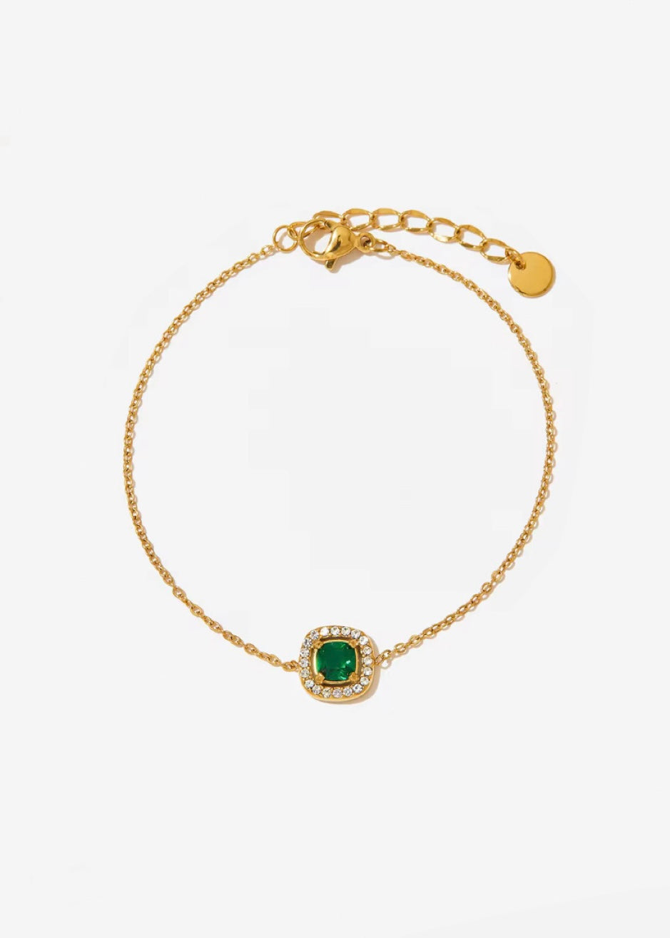 Emerald whisper bracelet