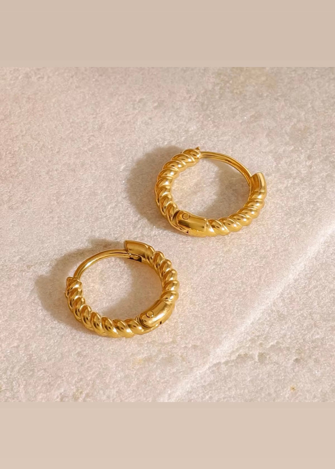 Twisted mini hoops