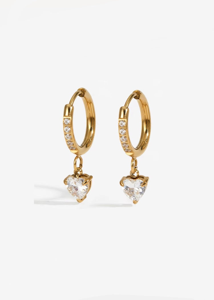 Lavya solitaire hoops