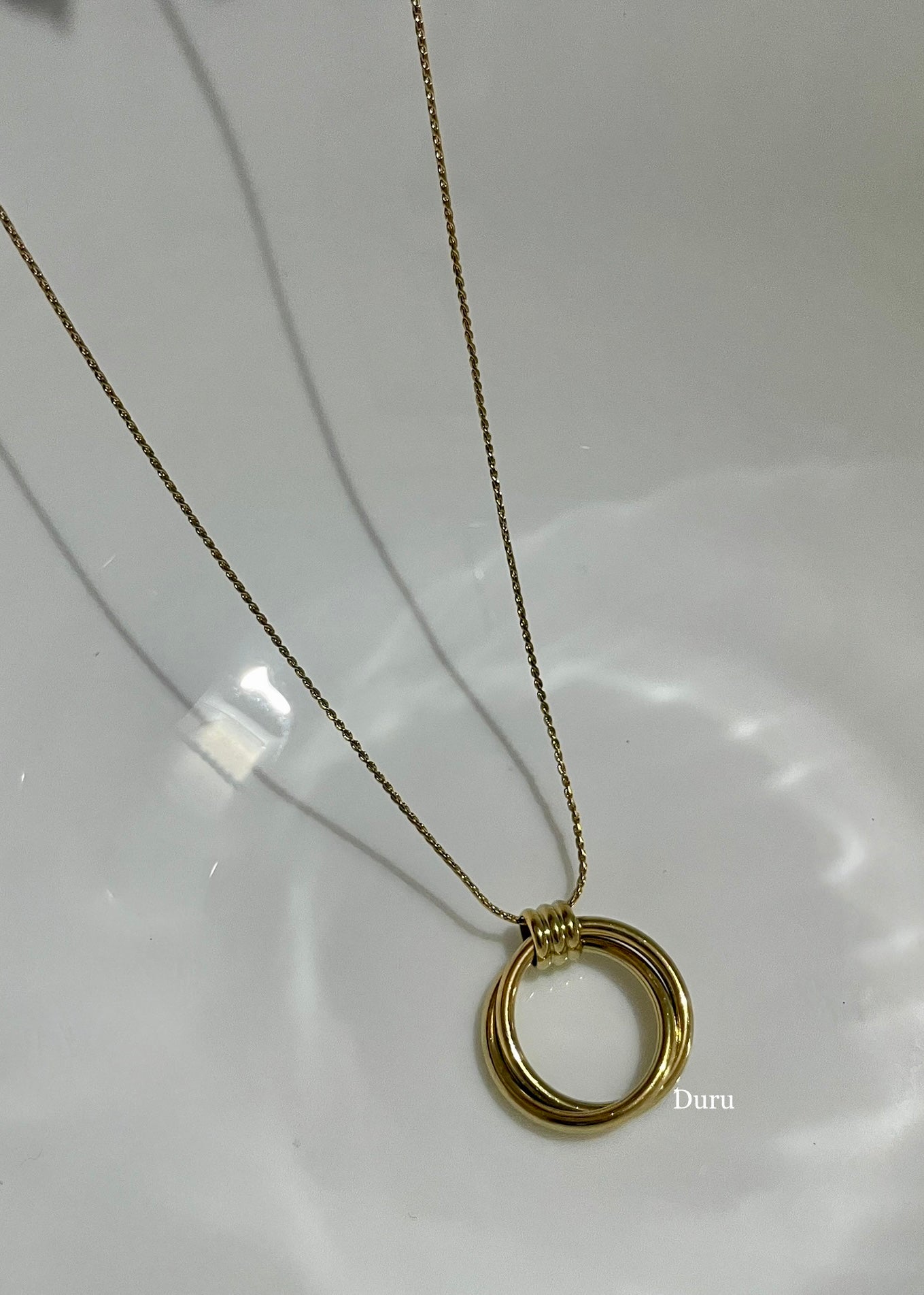 Infinity circle necklace
