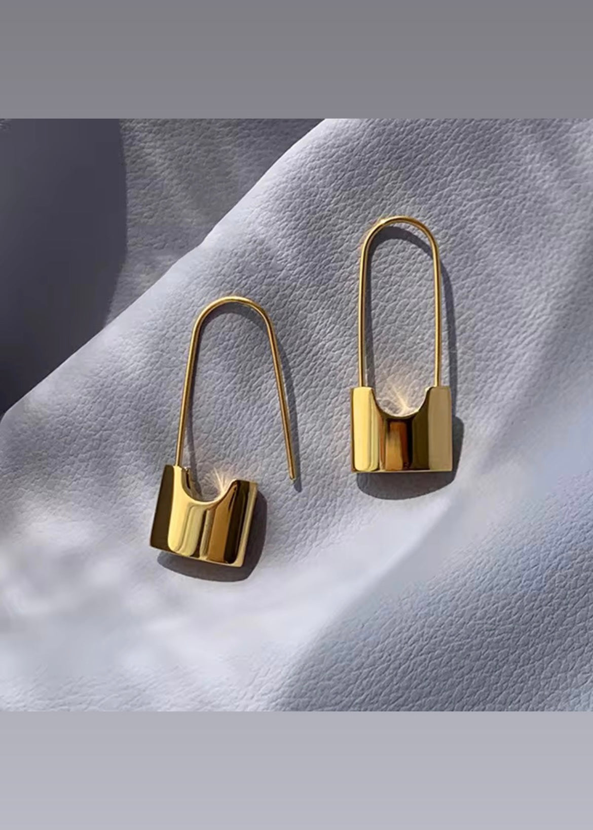 Safety pin earrings