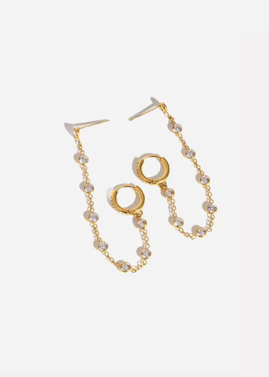 Whisper chain earrings