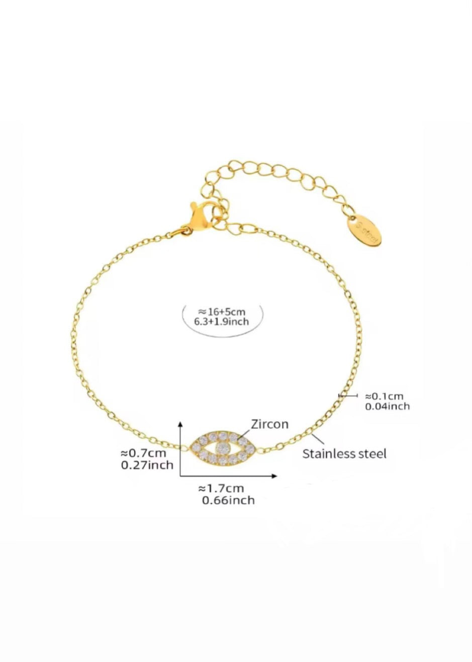 Evil eye guard bracelet