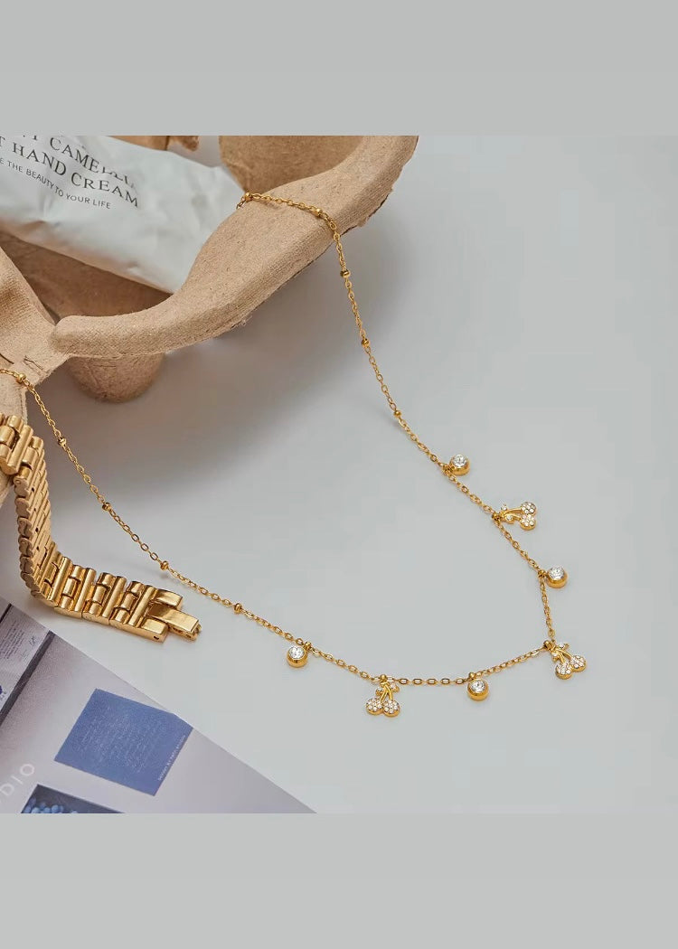 Cherry blink necklace