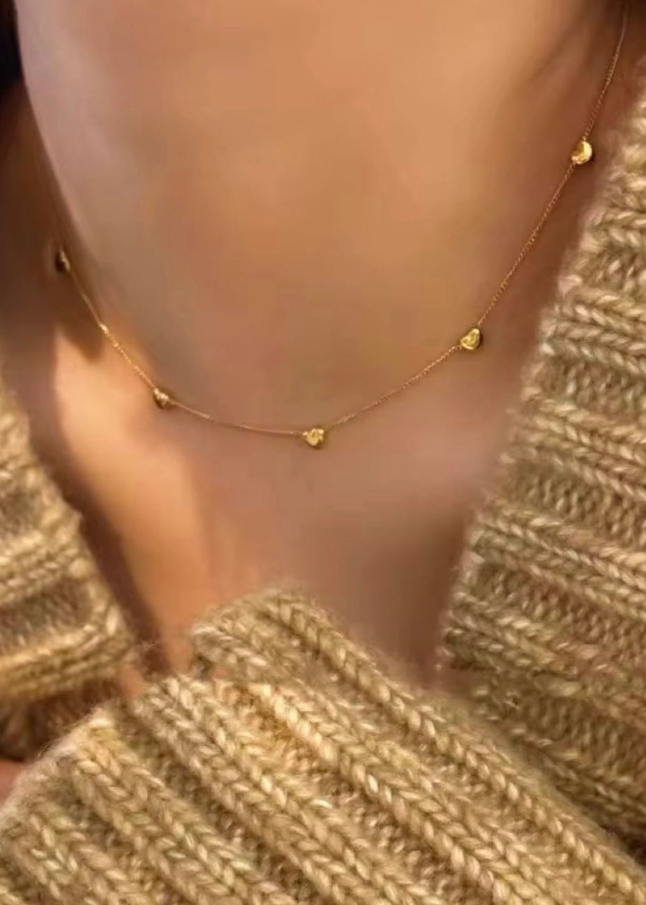 Mini hearts necklace
