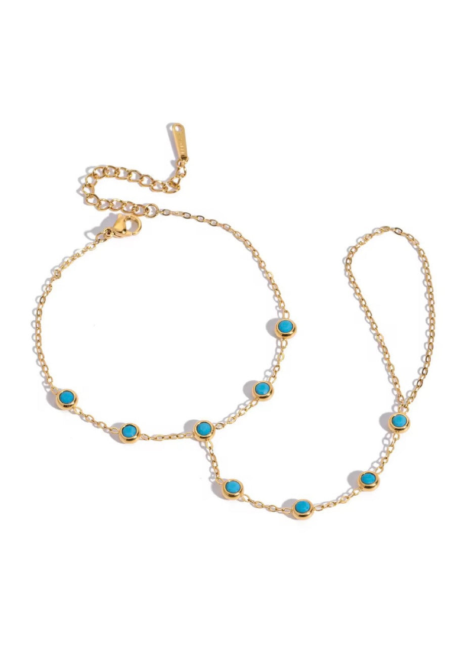 Turquoise dream handchain