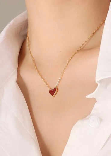 Red heart necklace