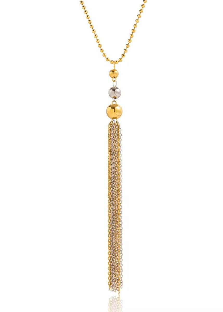 Elara tassel necklace