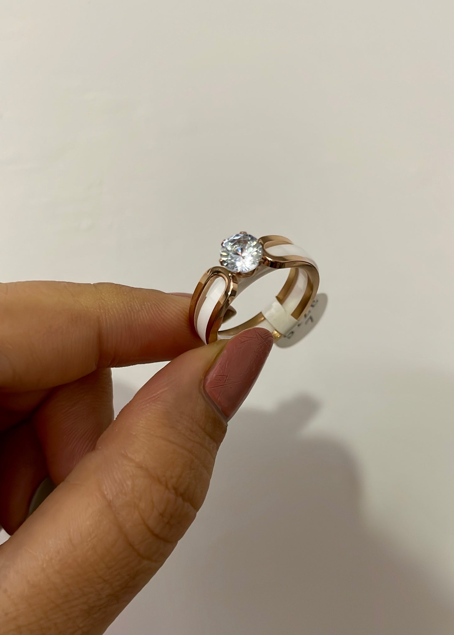 Solitaire ceramic ring(Set of 2)