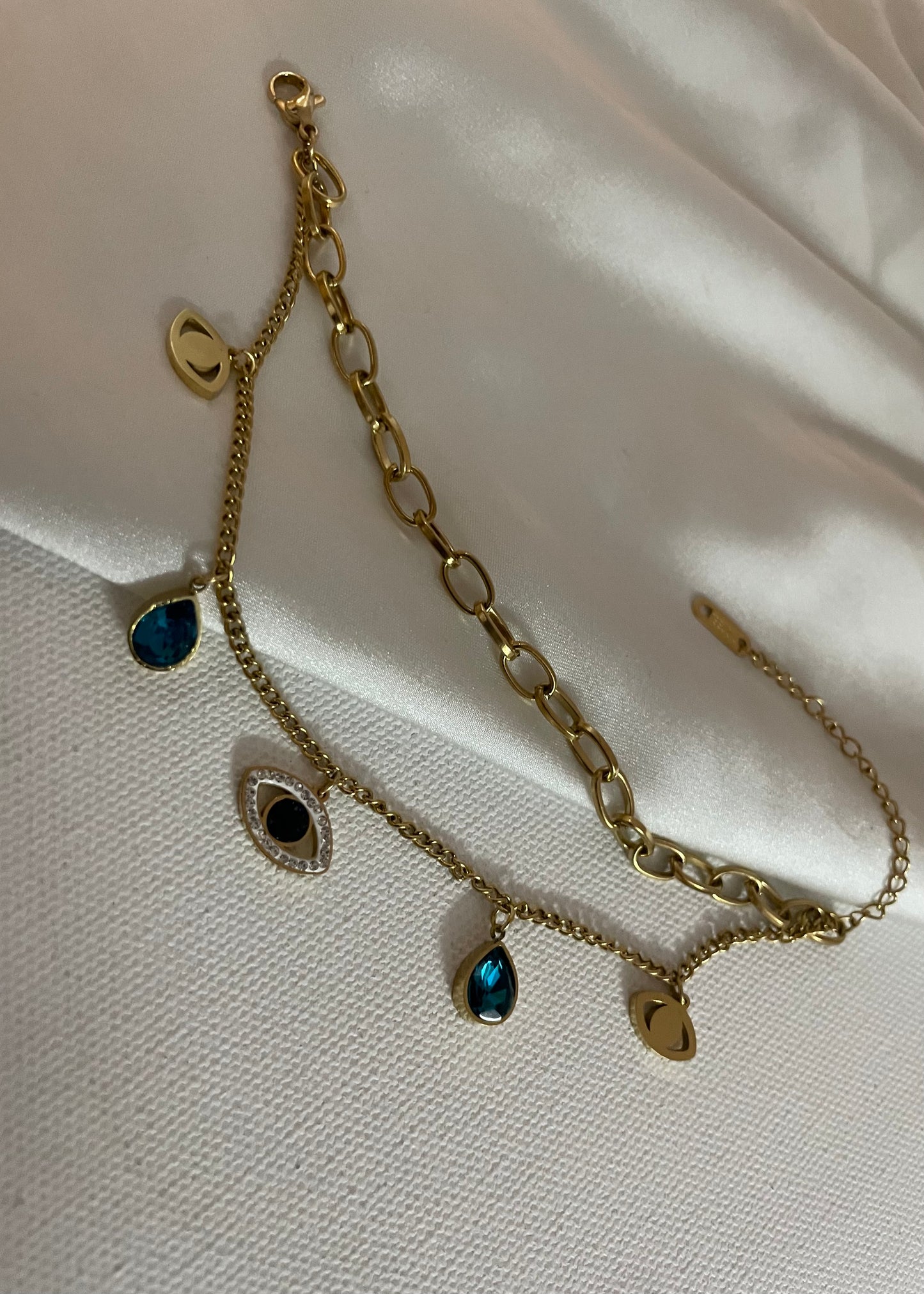 Evil eye charms bracelet