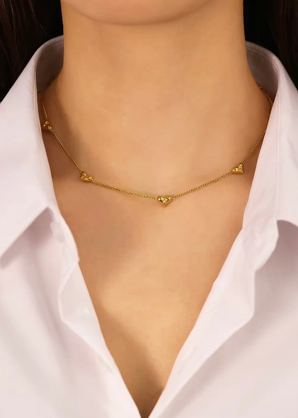 Taylor hearts necklace