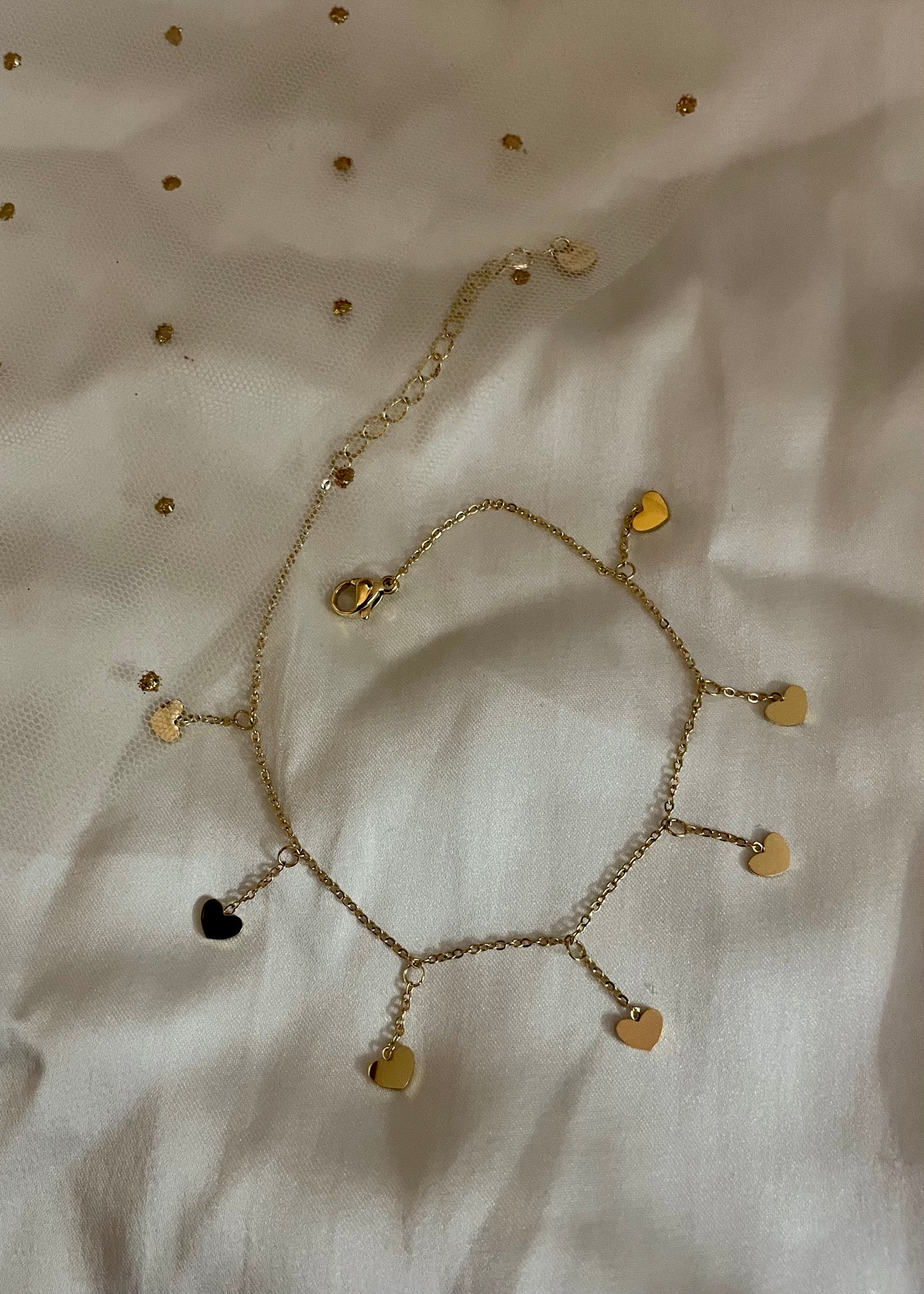 Love drop anklet