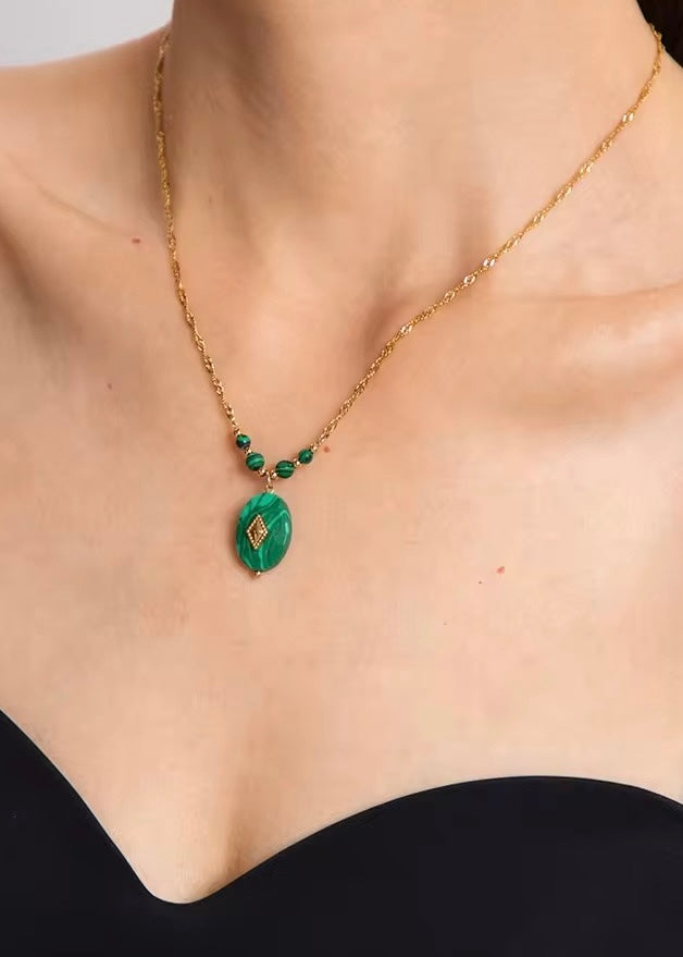 Malachite necklace
