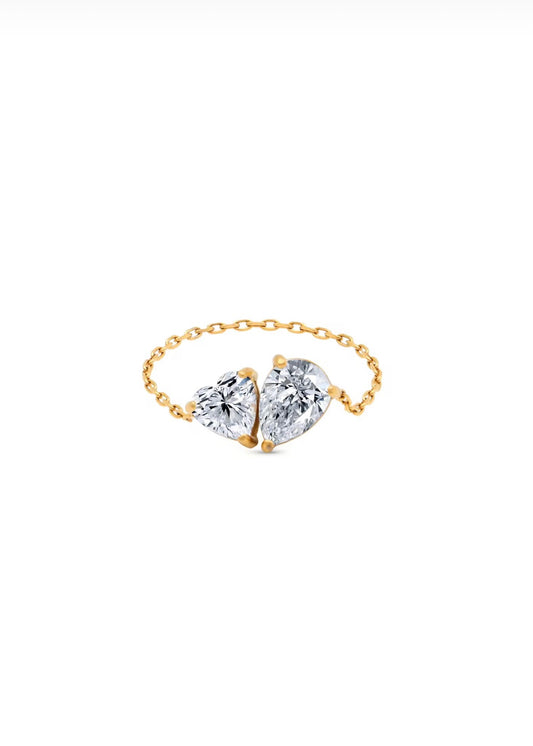 Solitaire chain ring