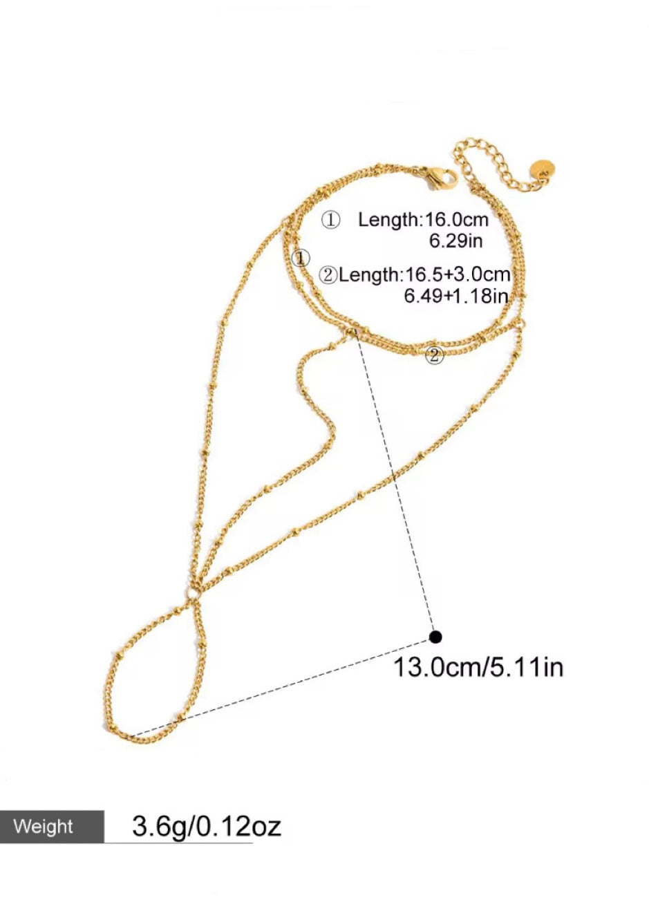 Rani gold handchain