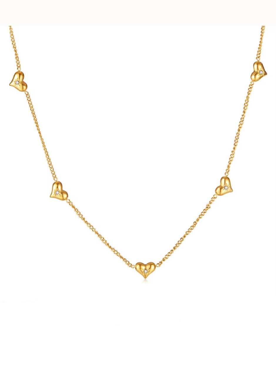 Taylor hearts necklace