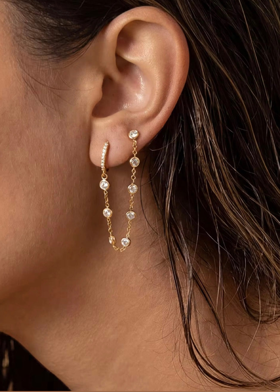 Whisper chain earrings
