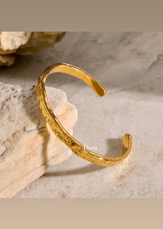 Hammered cuff bracelet