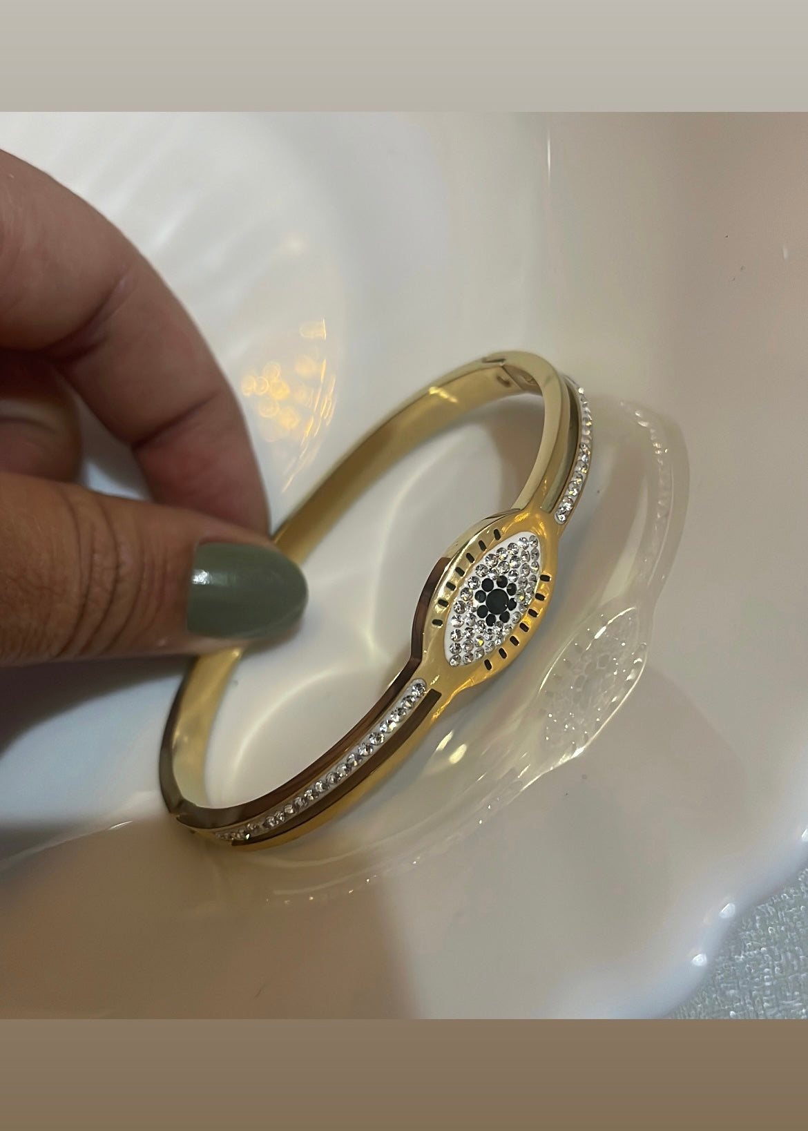 Evil eye aura bracelet