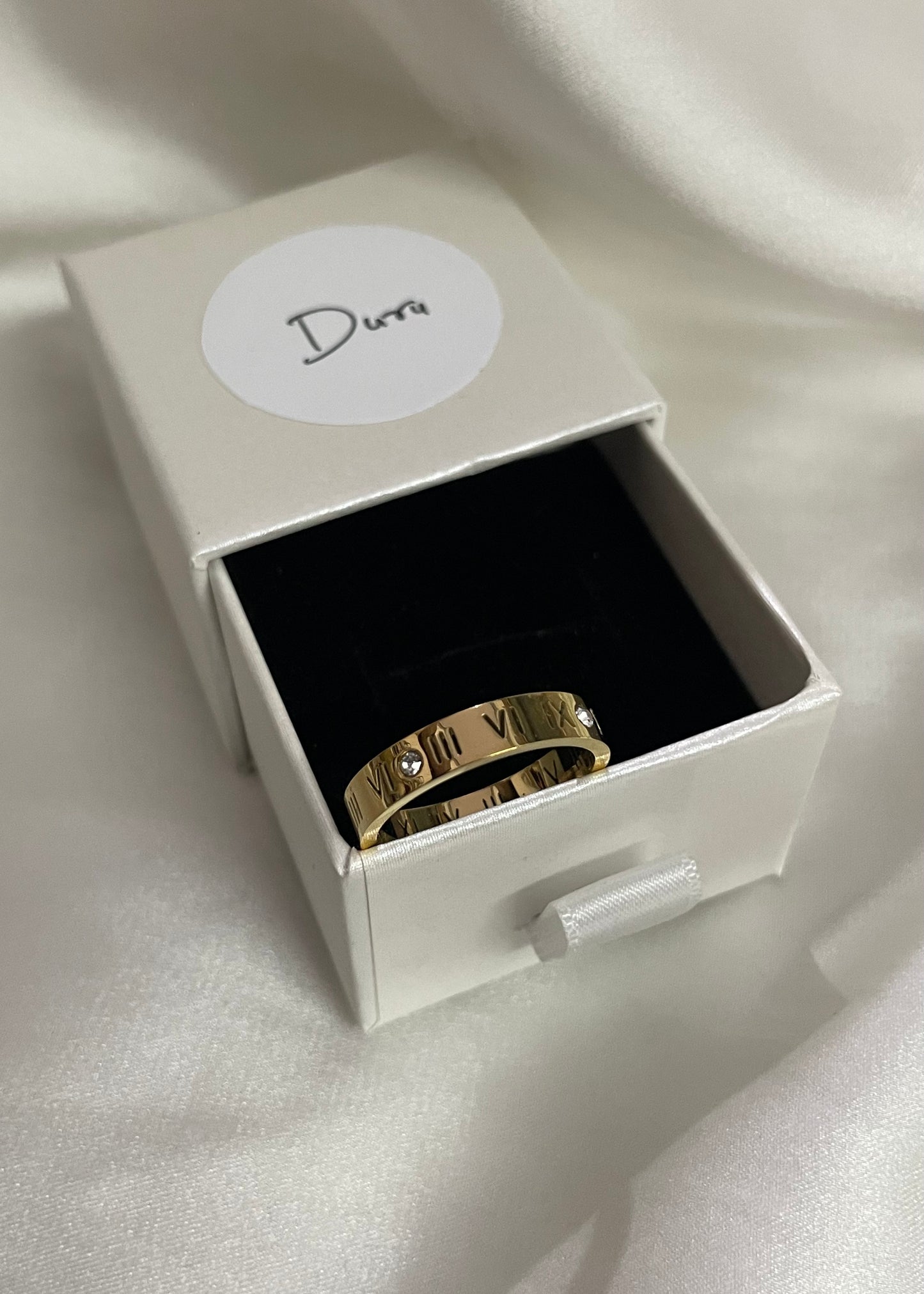Roman band ring(Gold)