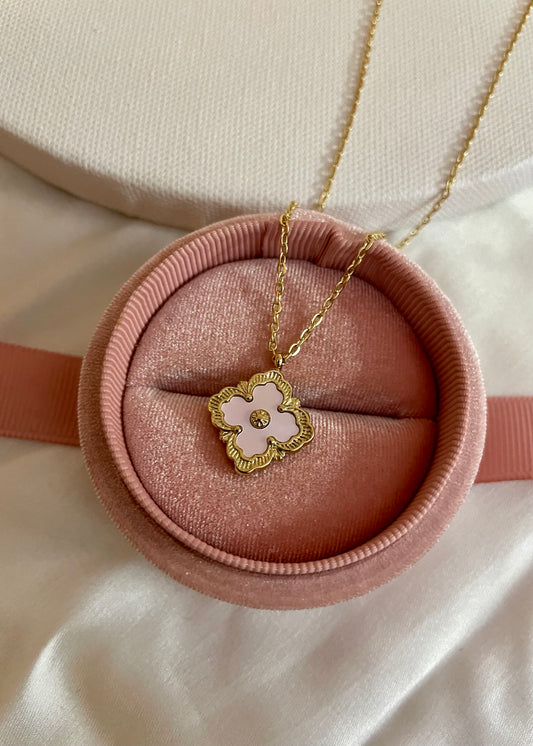 Mop clover floral bracelet