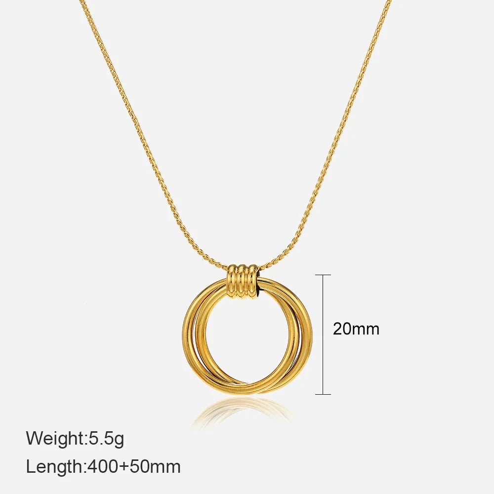 Infinity circle necklace