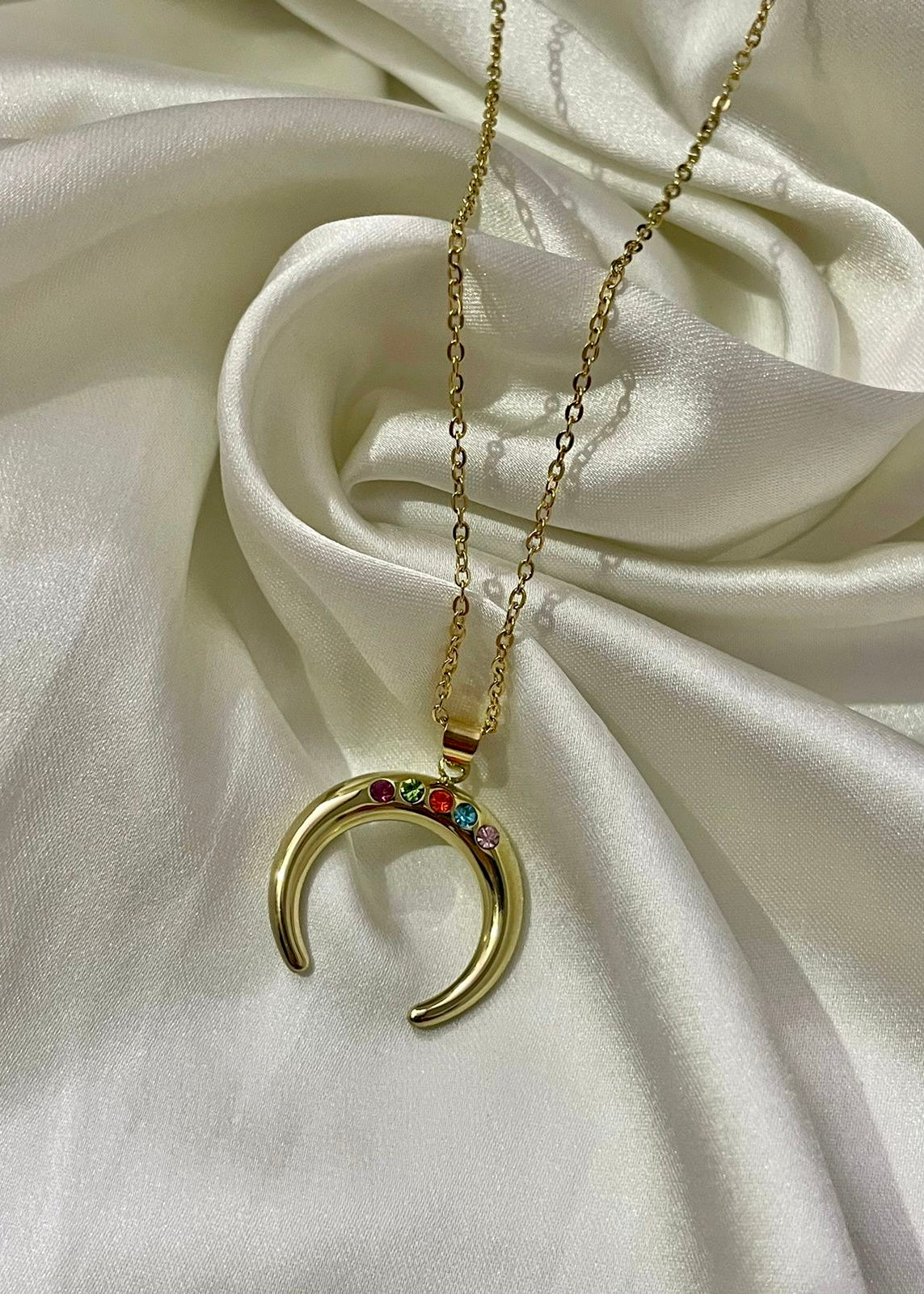 Midnight moon necklace