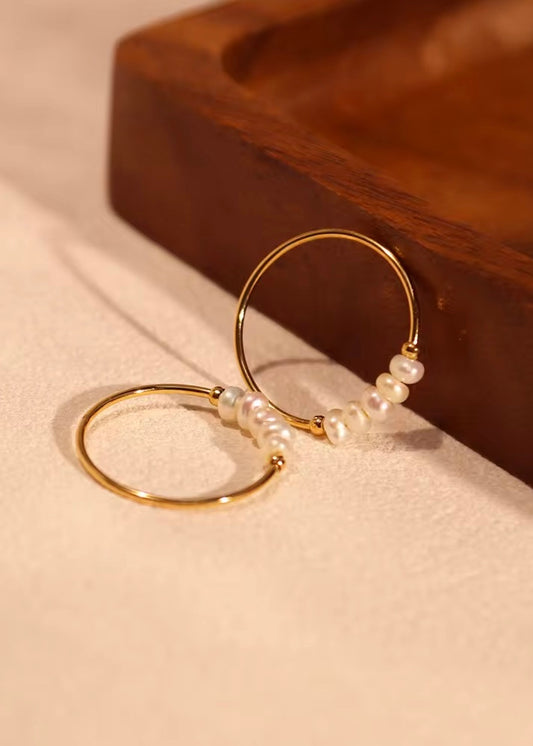 Minimal pearl ring