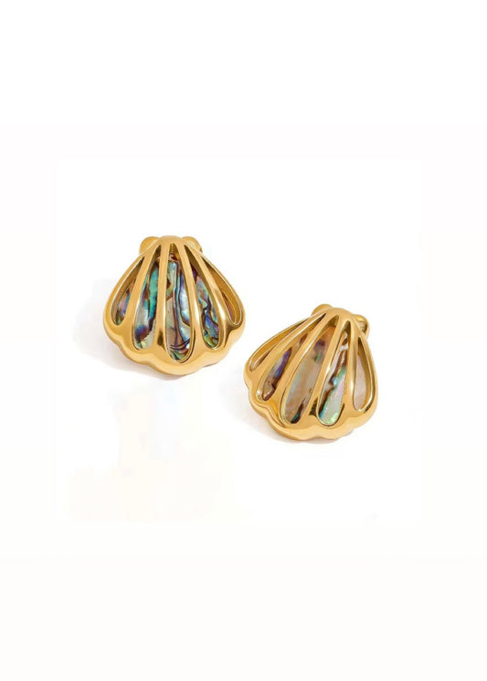 Mop shell earrings
