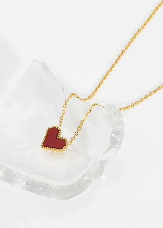Red heart necklace