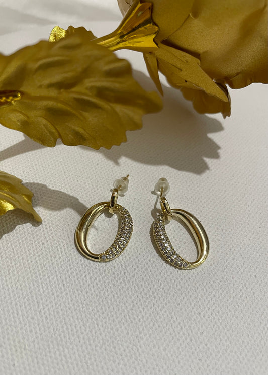 Eterna oval earrings