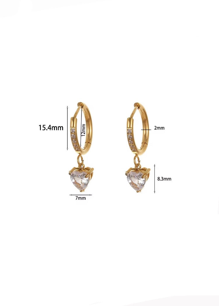 Lavya solitaire hoops