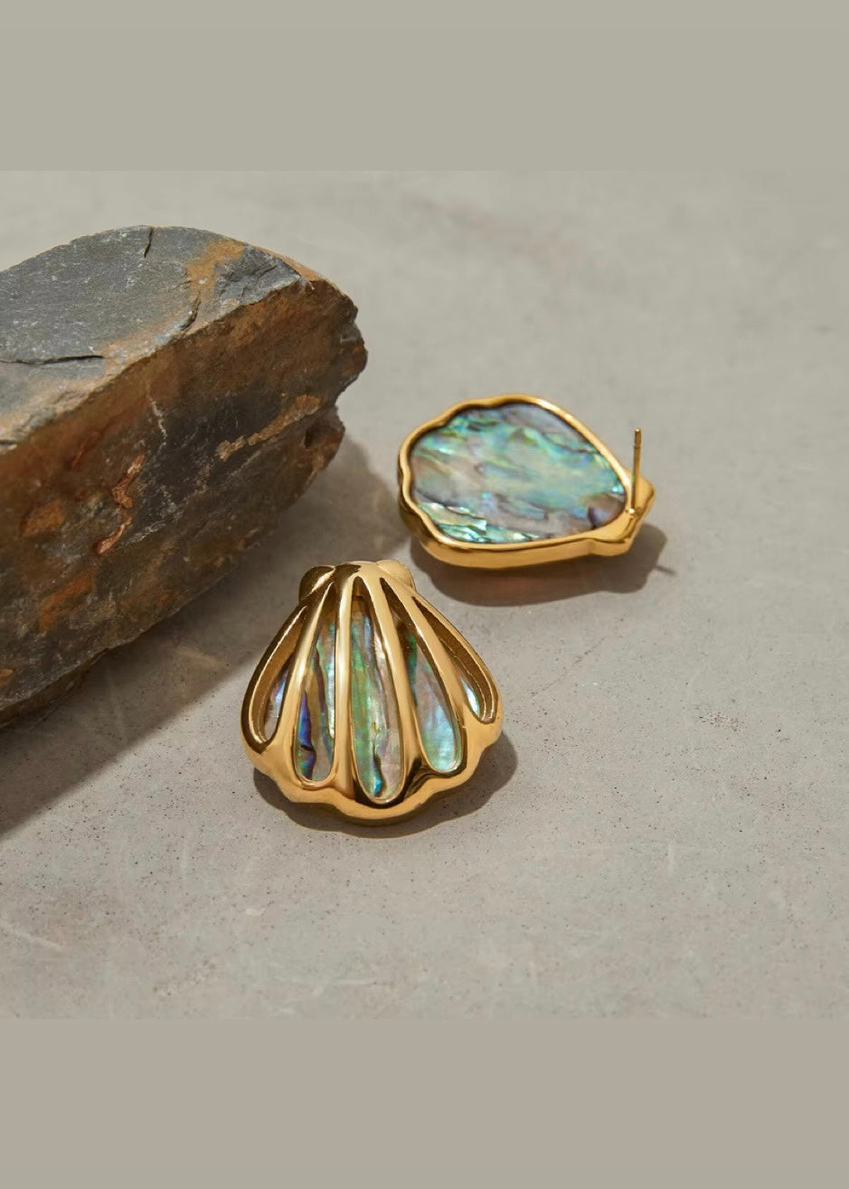 Mop shell earrings