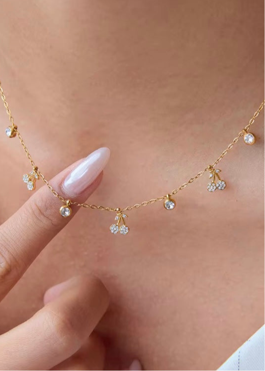 Cherry blink necklace