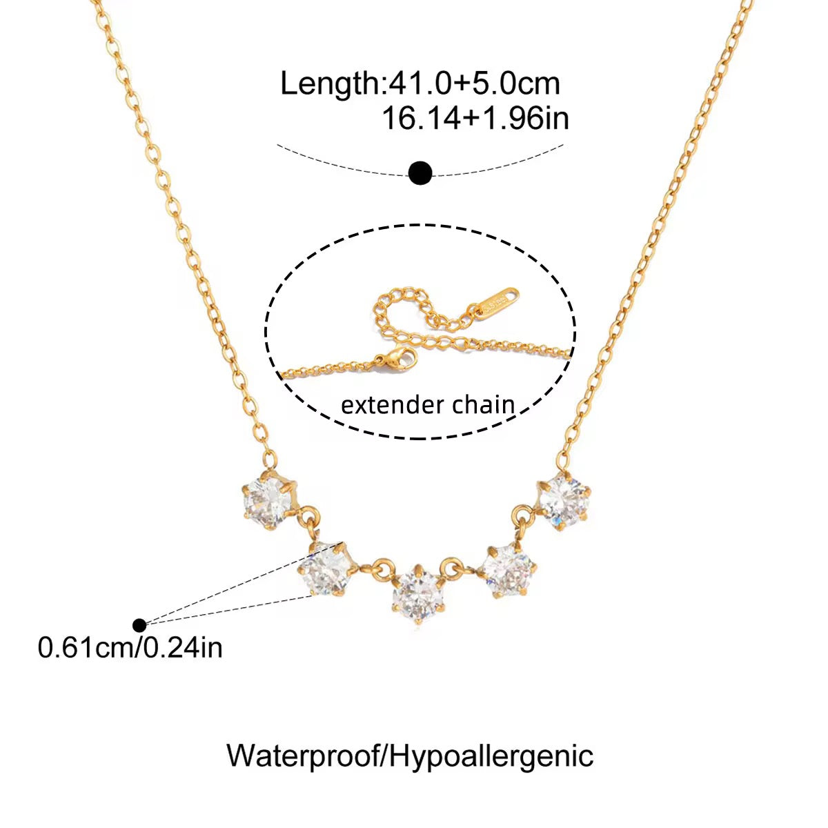 Solitaire muse necklace