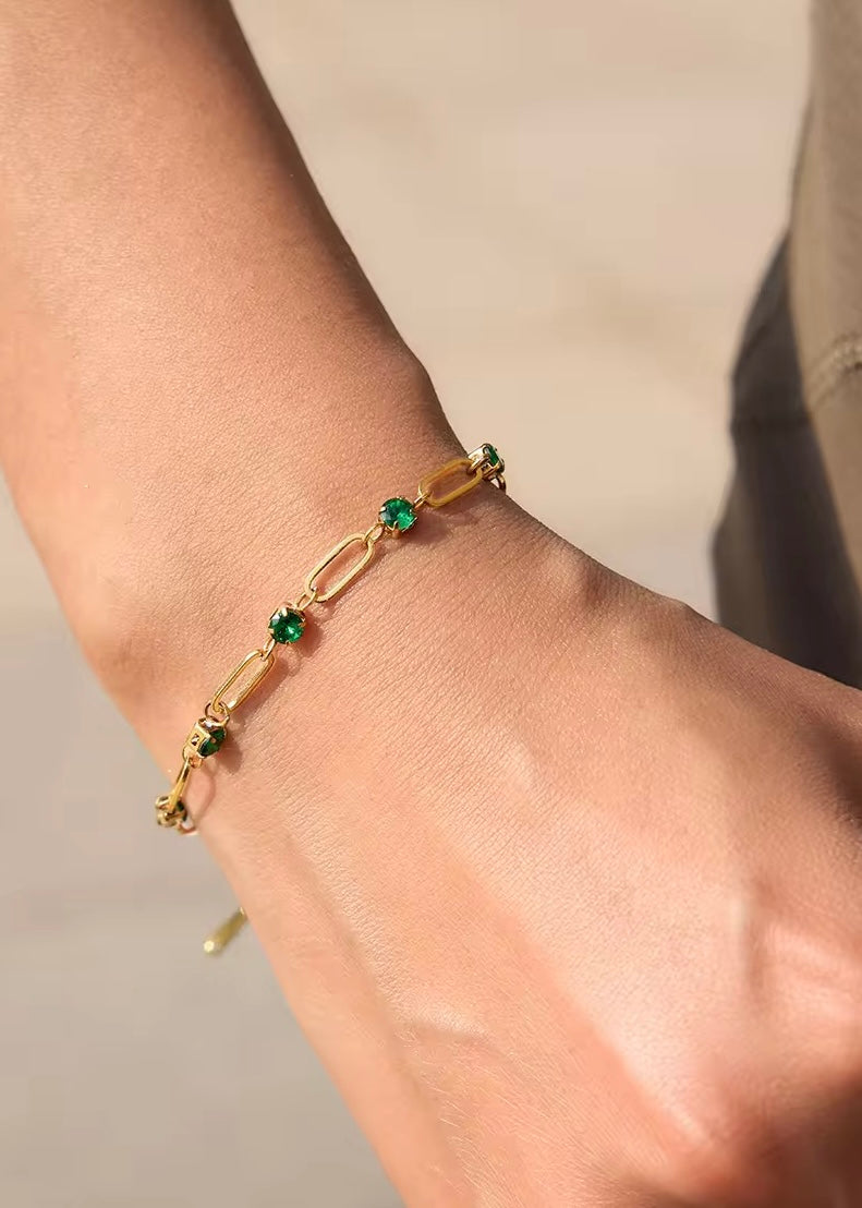 Emerald royalty bracelet