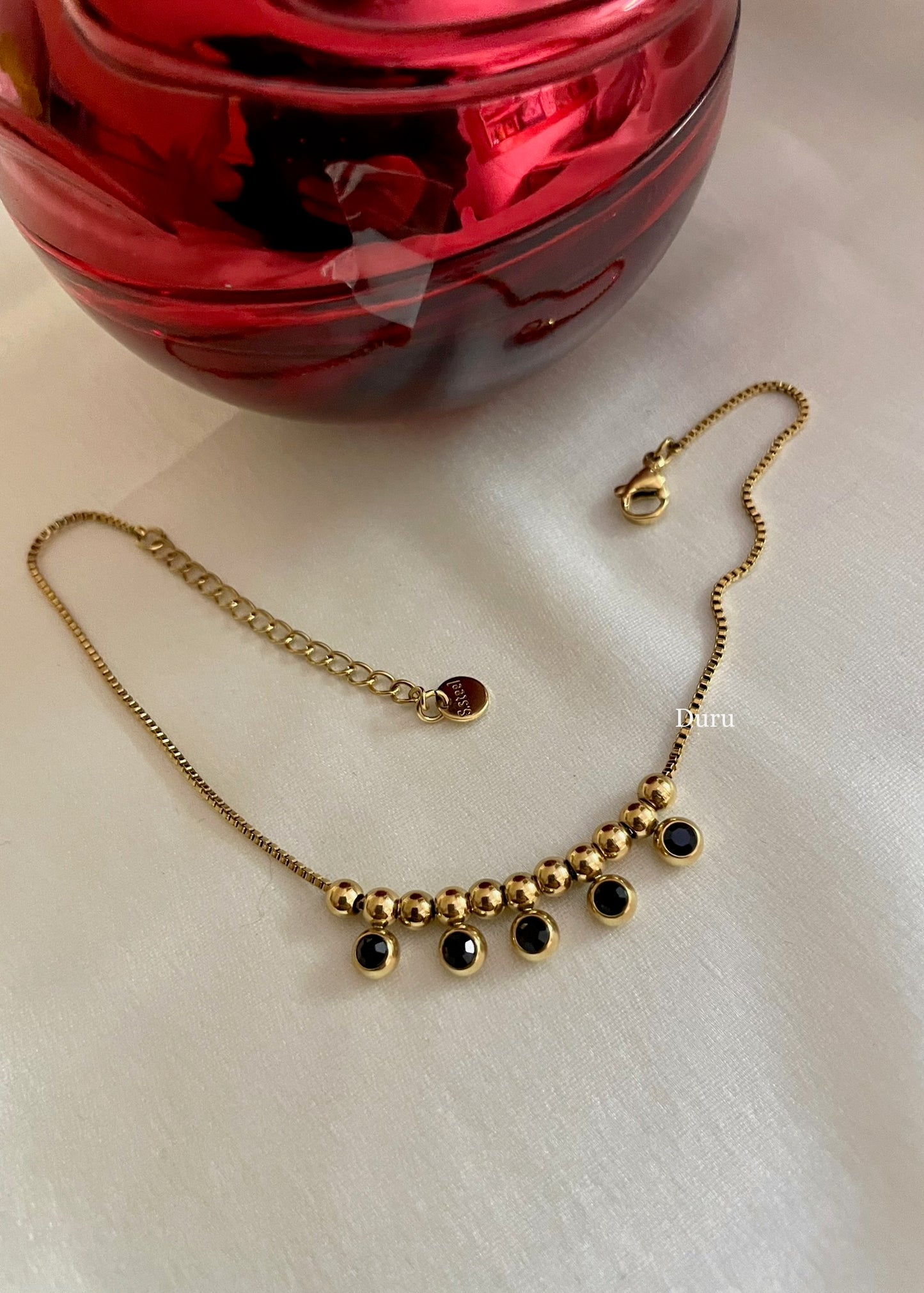 Midnight glow anklet