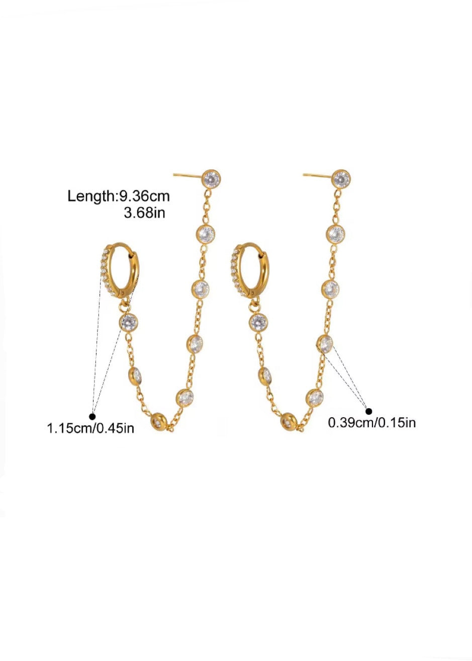 Whisper chain earrings