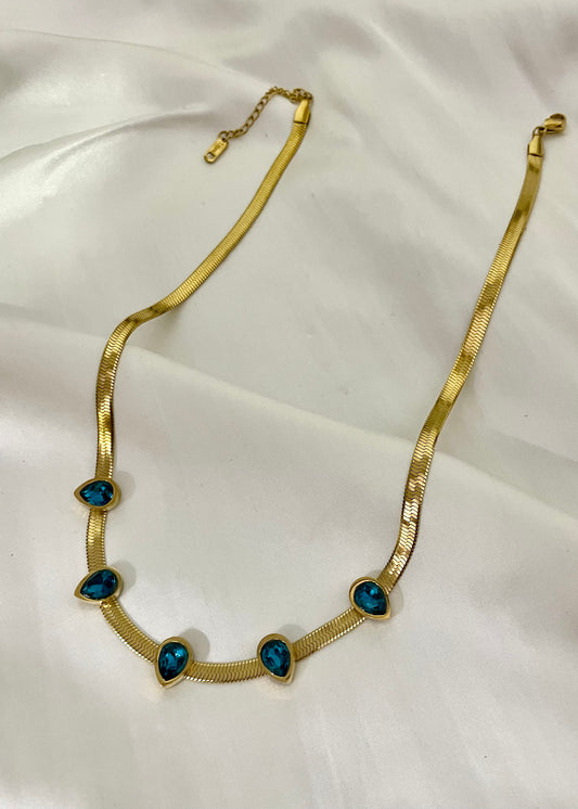 Blue horizon necklace