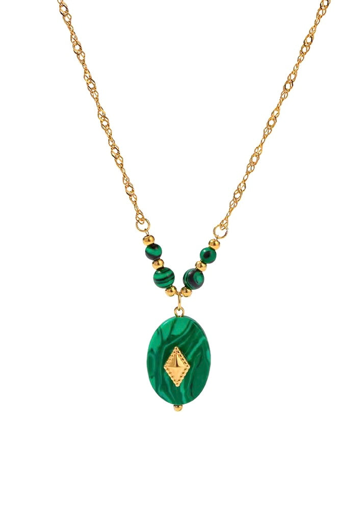 Malachite necklace