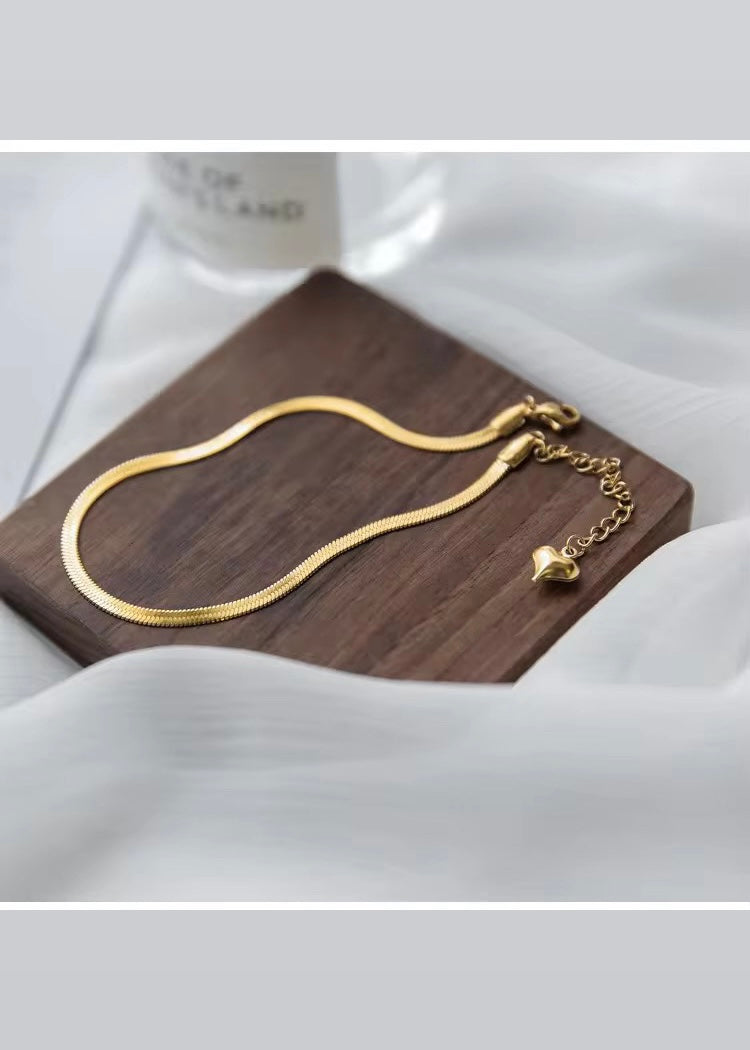 Snake chain anklet(Gold)